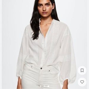 NWT mango white shirt!